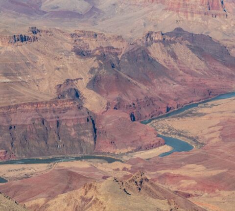 a river on a valley